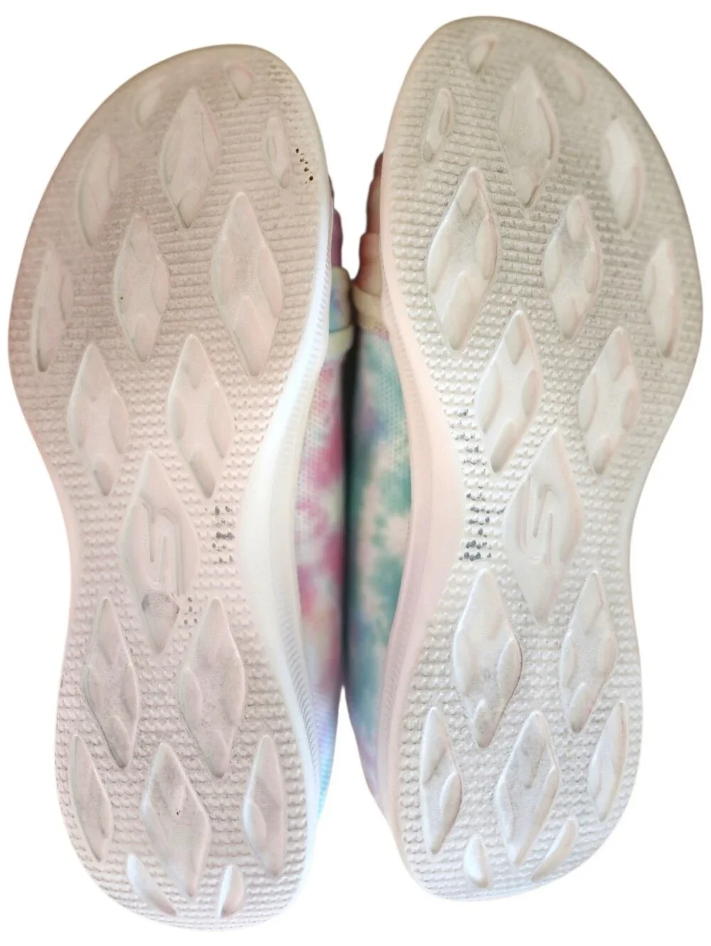 Skechers On-The-GO Dreamy Day-Glo Tie Dye Slip-Ons Pink/Blue Women's Size 8.5